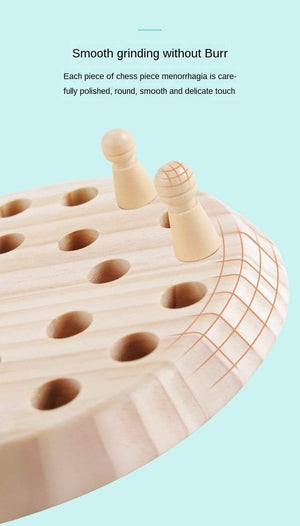 Planet Gates Kids Game Chess Wooden Memory Match Stick Fun Color Game Board Puzzles Educational Toy Cognitive Ability Learning Children Toys