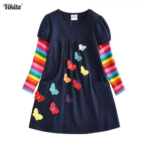 Planet Gates Kids Girls Dress Baby Children Toddler Princess Dress Vestidos Children's Clothing Girls Winter Dresses 2-8Y LH5805 MIX