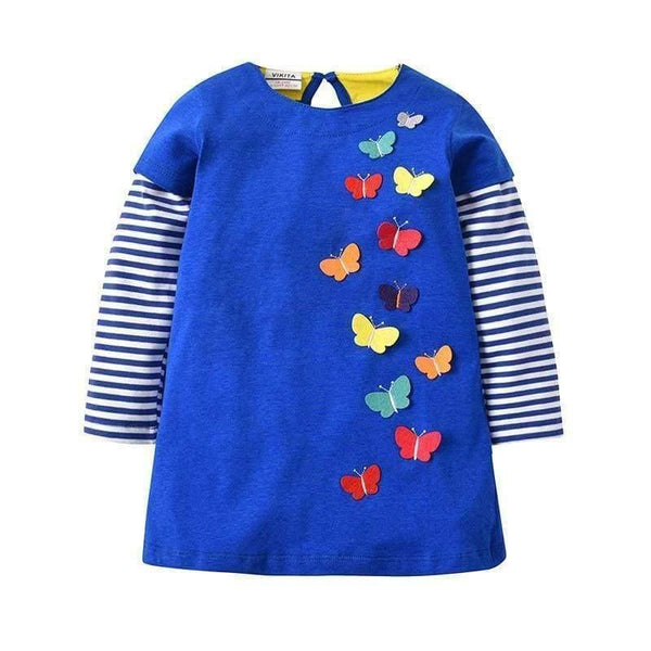 Planet Gates Kids Girls Dress Baby Children Toddler Princess Dress Vestidos Children's Clothing Girls Winter Dresses 2-8Y LH5805 MIX