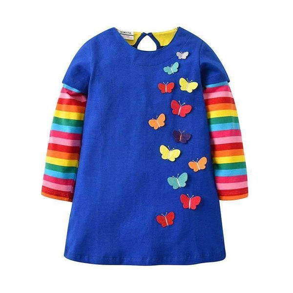 Planet Gates Kids Girls Dress Baby Children Toddler Princess Dress Vestidos Children's Clothing Girls Winter Dresses 2-8Y LH5805 MIX