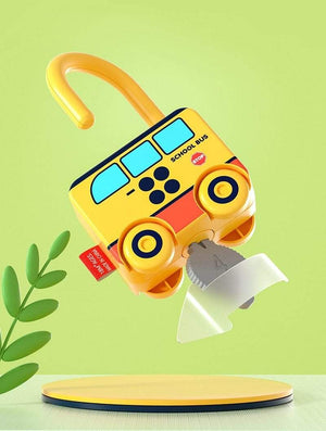 Planet Gates Kids Learning Locks with Keys Educational Preschool Numbers Matching & Counting Montessori Car Toys Teaching Aids Toys Games