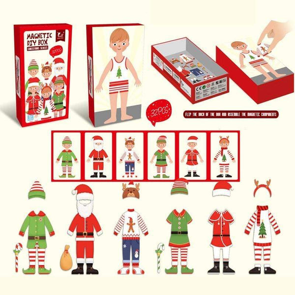 Planet Gates Kids Magnetic Human Body Cognitive DIY Puzzles Early Learning Educational Toy Montessori Funny Gift For Children Dressing Jigsaw