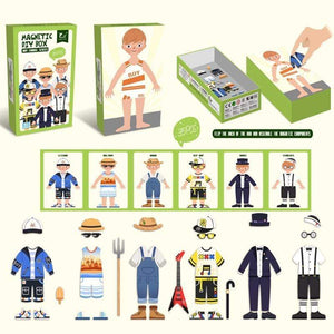 Planet Gates Kids Magnetic Human Body Cognitive DIY Puzzles Early Learning Educational Toy Montessori Funny Gift For Children Dressing Jigsaw