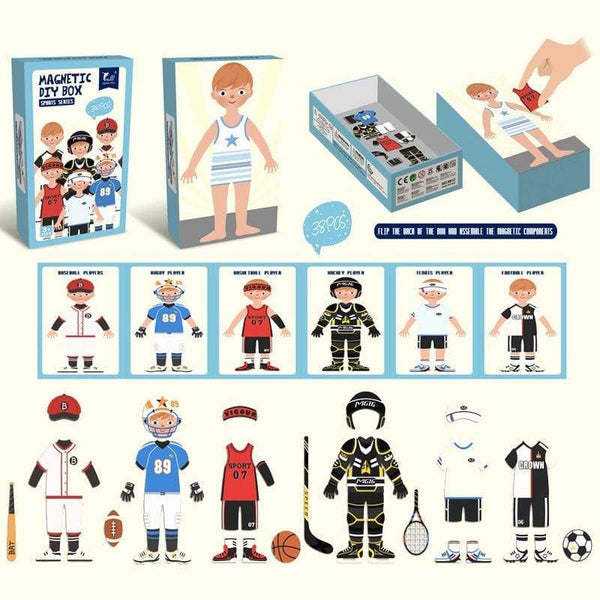 Planet Gates Kids Magnetic Human Body Cognitive DIY Puzzles Early Learning Educational Toy Montessori Funny Gift For Children Dressing Jigsaw