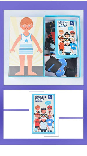 Planet Gates Kids Magnetic Human Body Cognitive DIY Puzzles Early Learning Educational Toy Montessori Funny Gift For Children Dressing Jigsaw