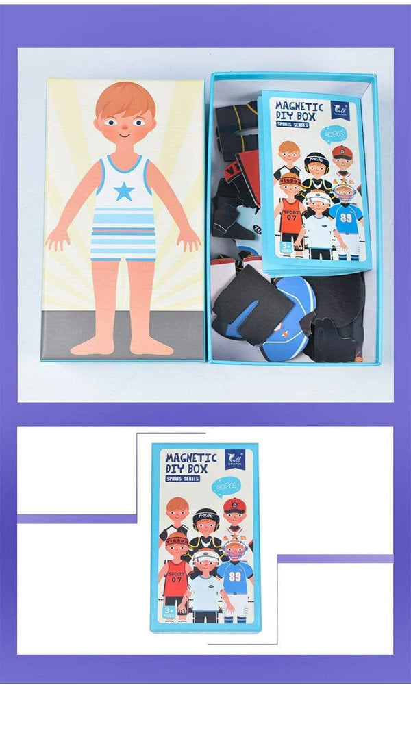 Planet Gates Kids Magnetic Human Body Cognitive DIY Puzzles Early Learning Educational Toy Montessori Funny Gift For Children Dressing Jigsaw