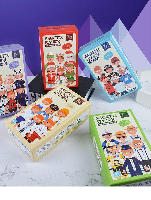 Planet Gates Kids Magnetic Human Body Cognitive DIY Puzzles Early Learning Educational Toy Montessori Funny Gift For Children Dressing Jigsaw