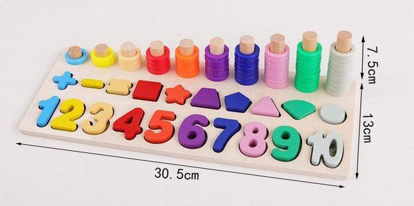 Planet Gates Kids Montessori Educational Wooden Math Toys Children Busy Board Count Shape Colors Match Fishing Puzzle Learning Toys Gifts