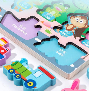 Planet Gates Kids Montessori Educational Wooden Math Toys Children Busy Board Count Shape Colors Match Fishing Puzzle Learning Toys Gifts