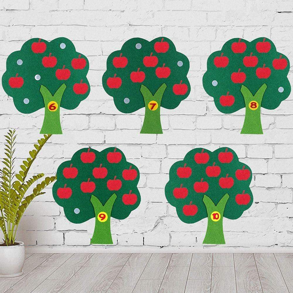 Planet Gates Kids Montessori Toys Materials DIY Non-woven Math Toys Numbers Counting Toy Educational Learning Toys for Children Teaching Aids