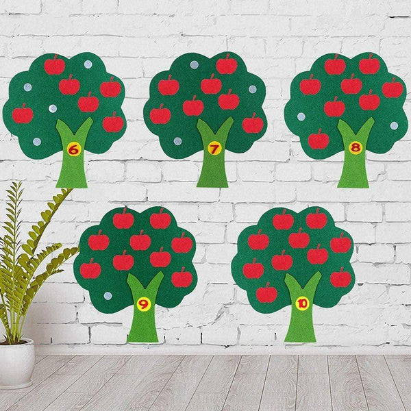 Planet Gates Kids Montessori Toys Materials DIY Non-woven Math Toys Numbers Counting Toy Educational Learning Toys for Children Teaching Aids