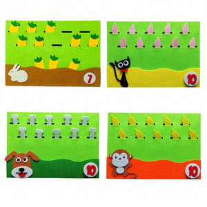 Planet Gates Kids Montessori Toys Materials Learning Toy DIY Weave Cloth Math Toy Digital Educational Toy for Children Preschool Teaching Aid