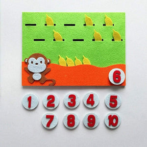 Planet Gates Kids Montessori Toys Materials Learning Toy DIY Weave Cloth Math Toy Digital Educational Toy for Children Preschool Teaching Aid