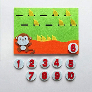 Planet Gates Kids Montessori Toys Materials Learning Toy DIY Weave Cloth Math Toy Digital Educational Toy for Children Preschool Teaching Aid