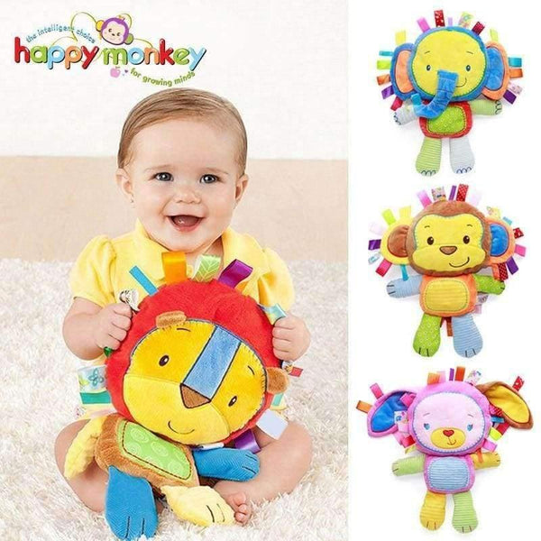 Planet Gates Kids Plush Baby Rattle Stuffed Animal Cat Developing Educational Learning Toys Gift for Toddler Children 0-12 month