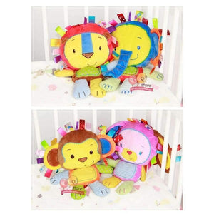 Planet Gates Kids Plush Baby Rattle Stuffed Animal Cat Developing Educational Learning Toys Gift for Toddler Children 0-12 month