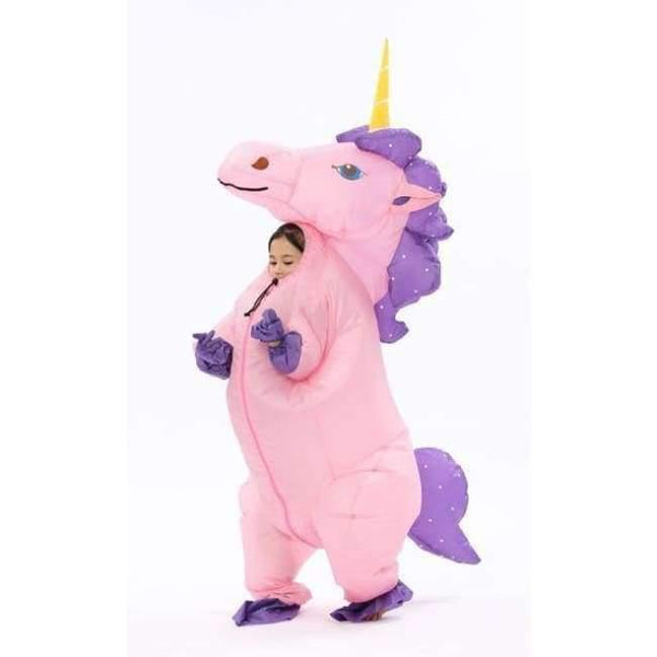 Planet Gates Kids Purple Pony / Halloween Unicorn Inflatable Unicorn Costumes Carnaval Princess Outfit Purim Party Fancy Dress Halloween Costumes for Kids Women Men Adult