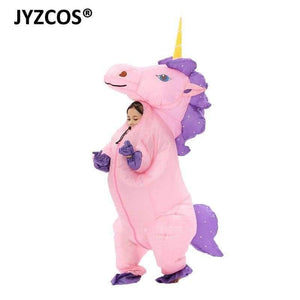 Planet Gates Kids Rider Unicorn / Halloween Unicorn Inflatable Unicorn Costumes Carnaval Princess Outfit Purim Party Fancy Dress Halloween Costumes for Kids Women Men Adult