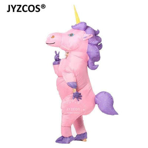 Planet Gates Kids Rider Unicorn / Halloween Unicorn Inflatable Unicorn Costumes Carnaval Princess Outfit Purim Party Fancy Dress Halloween Costumes for Kids Women Men Adult