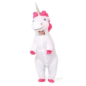 Planet Gates Kids Rider Unicorn / Halloween Unicorn Inflatable Unicorn Costumes Carnaval Princess Outfit Purim Party Fancy Dress Halloween Costumes for Kids Women Men Adult