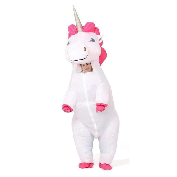 Planet Gates Kids Rider Unicorn / Halloween Unicorn Inflatable Unicorn Costumes Carnaval Princess Outfit Purim Party Fancy Dress Halloween Costumes for Kids Women Men Adult