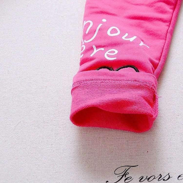 Planet Gates Kids Spring baby girls clothing sets wave point clothing set baby girls cotton clothes suit childern cartoon 3pcs suit