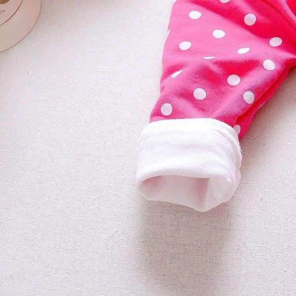 Planet Gates Kids Spring baby girls clothing sets wave point clothing set baby girls cotton clothes suit childern cartoon 3pcs suit