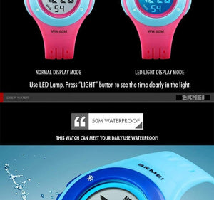 Planet Gates Kids Watch LED Sport Style Children Watches Boy Girl Fashion Digital Watch 5Bar Waterproof Watch montre enfant 1455