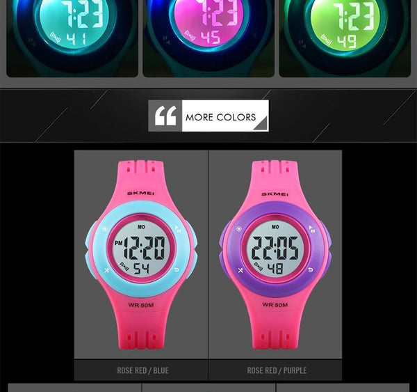 Planet Gates Kids Watch LED Sport Style Children Watches Boy Girl Fashion Digital Watch 5Bar Waterproof Watch montre enfant 1455