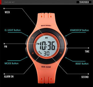 Planet Gates Kids Watch LED Sport Style Children Watches Boy Girl Fashion Digital Watch 5Bar Waterproof Watch montre enfant 1455