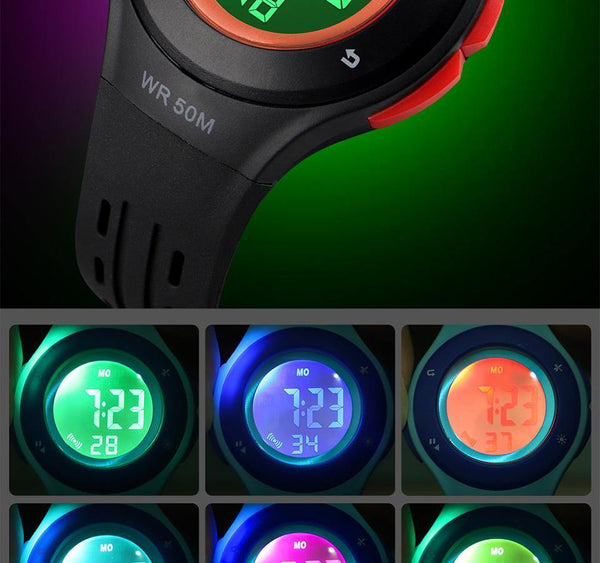 Planet Gates Kids Watch LED Sport Style Children Watches Boy Girl Fashion Digital Watch 5Bar Waterproof Watch montre enfant 1455