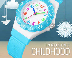 Planet Gates Kids Watches Outdoor Sports Wristwtatch Boys Girls Waterproof PU Wristband Quartz Children Watches 1483 reloj