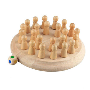 Planet Gates Kids Wooden Memory Match Stick Chess Game Fun Block Board Game Educational Color Cognitive Ability Toy For Children