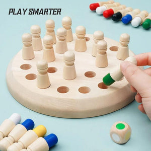 Planet Gates Kids Wooden Toy Puzzles Color Memory Chess Match Game Intellectual Children Party Board Games Baby Educational Learning Toys