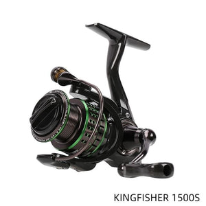 Planet Gates Kingfisher 1500S 162g Ultralight Spinning Fishing Reel Kingfisher 800 1000 1500S 1500 Profession Bait Finesse System Trout Ajing Wheel