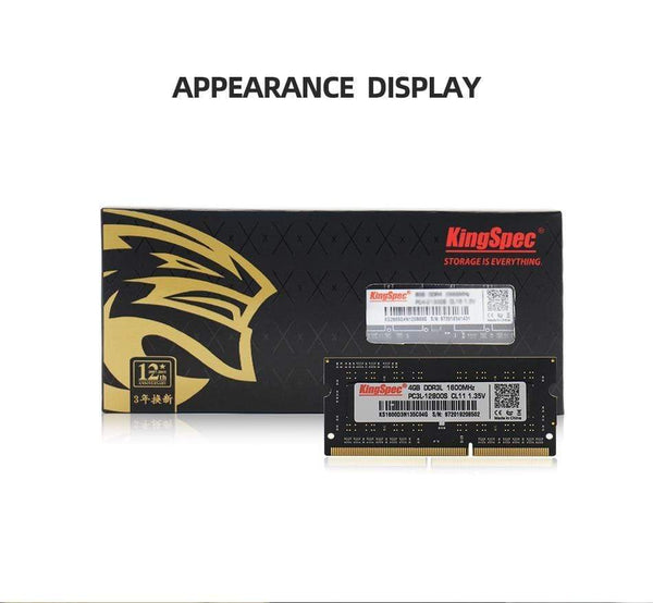 Planet Gates KingSpec ddr3 Memoria  RAM 8GB 4GB 21600mhz Sodimm 204 Pin For Intel Laptop Ddr3L 1.35V  4gb 8gb Notebook Computer accessories