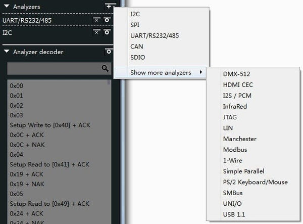 Planet Gates Kingst  LA1010 USB  Logic Analyzer    100M max sample rate,16Channels,10B samples, MCU,ARM,FPGA debug tool english software