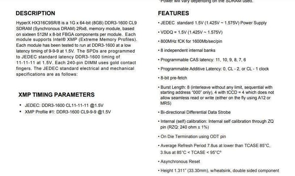 Planet Gates Kingston HyperX Savage Memory RAM DDR3 4G 8G 1600MHz 1866MHz 2133MHz 2400MHz 4GB 8GB   1.5v pc3-12800 240-Pin DIMM For desktop