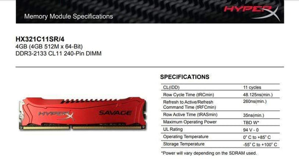 Planet Gates Kingston HyperX Savage Memory RAM DDR3 4G 8G 1600MHz 1866MHz 2133MHz 2400MHz 4GB 8GB   1.5v pc3-12800 240-Pin DIMM For desktop