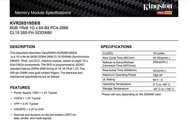 Planet Gates Kingston Memory RAM DDR4  4GB 8GB 16GB 32GB 2133MHz 2400MHz 2666MHz PC4-19200S 4 gb 8 gb 16 gb 32 gb 260Pin 8GB for Laptop RAM