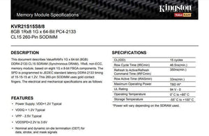 Planet Gates Kingston Memory RAM DDR4  4GB 8GB 16GB 32GB 2133MHz 2400MHz 2666MHz PC4-19200S 4 gb 8 gb 16 gb 32 gb 260Pin 8GB for Laptop RAM