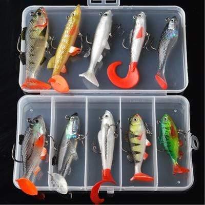 Planet Gates Kit C Soft Lure Kit set 18g 14g 13g 9g 8g Wobblers Artificial Bait Silicone Fishing Lures Sea Bass Carp Fishing Lead Fish Jig