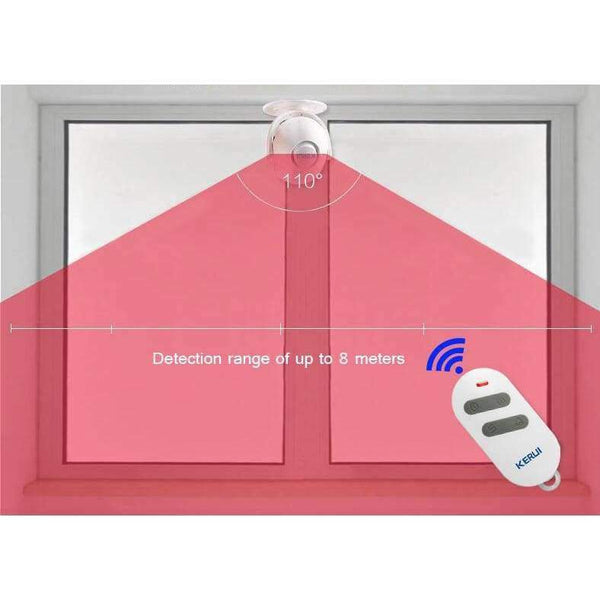 Planet Gates KIT3 KERUI P6 Welcome Alarm Chime Wireless Security Protection Infrared IR Motion Sensor Door bell Alarm Doorbell+Remote Controller