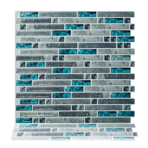 Kitchen Bathroom 3D Waterproof Self Adhesive Mosaic Wall Decal Cabinet Sticker Peel and Stick Backsplash Vinyl Tiles