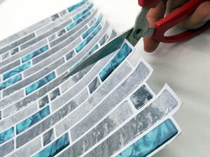 Kitchen Bathroom 3D Waterproof Self Adhesive Mosaic Wall Decal Cabinet Sticker Peel and Stick Backsplash Vinyl Tiles