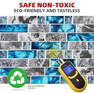 Kitchen Bathroom 3D Waterproof Self Adhesive Mosaic Wall Decal Cabinet Sticker Peel and Stick Backsplash Vinyl Tiles