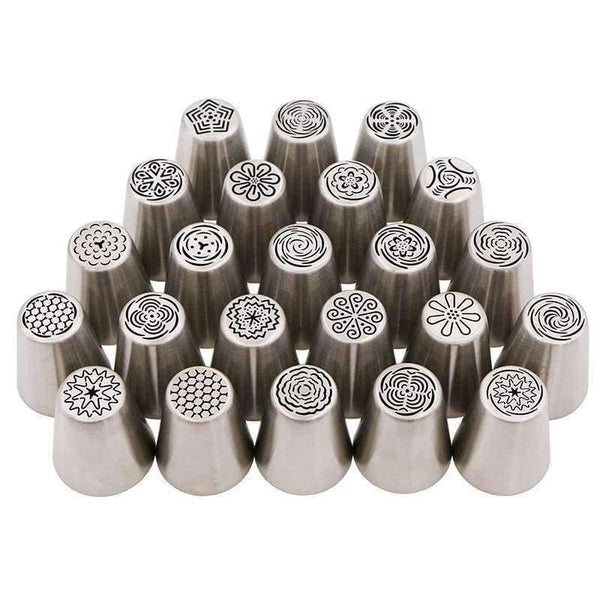 Planet Gates Kitchen Dining & Bar 110PCS Cake Flower Leaves Grass Decorating Baits Baking Pastry Icing Piping Tips Russia Nozzles 2 Pastry Nail 1 Coupler