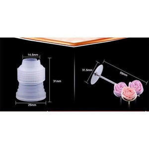 Planet Gates Kitchen Dining & Bar 110PCS Cake Flower Leaves Grass Decorating Baits Baking Pastry Icing Piping Tips Russia Nozzles 2 Pastry Nail 1 Coupler