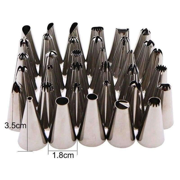 Planet Gates Kitchen Dining & Bar 110PCS Cake Flower Leaves Grass Decorating Baits Baking Pastry Icing Piping Tips Russia Nozzles 2 Pastry Nail 1 Coupler