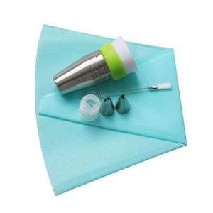 Planet Gates Kitchen Dining & Bar 13PCS/Set Russian Icing Piping Tips 1 Pcs Silicone Bag 2 Coupler Leaf Nozzles Brush Cupcake Cake Decorating DIY Dessert